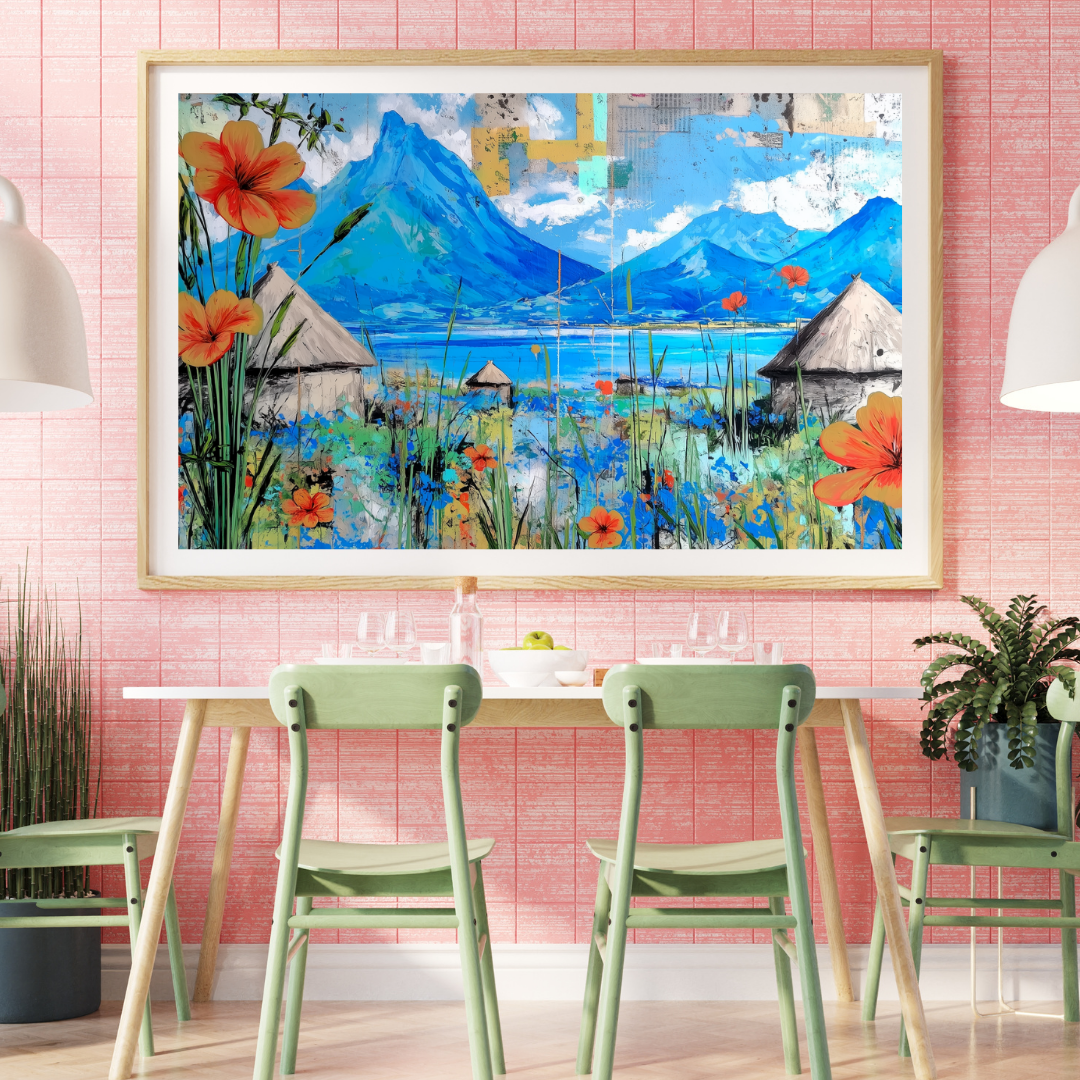 Poppies and Mountains