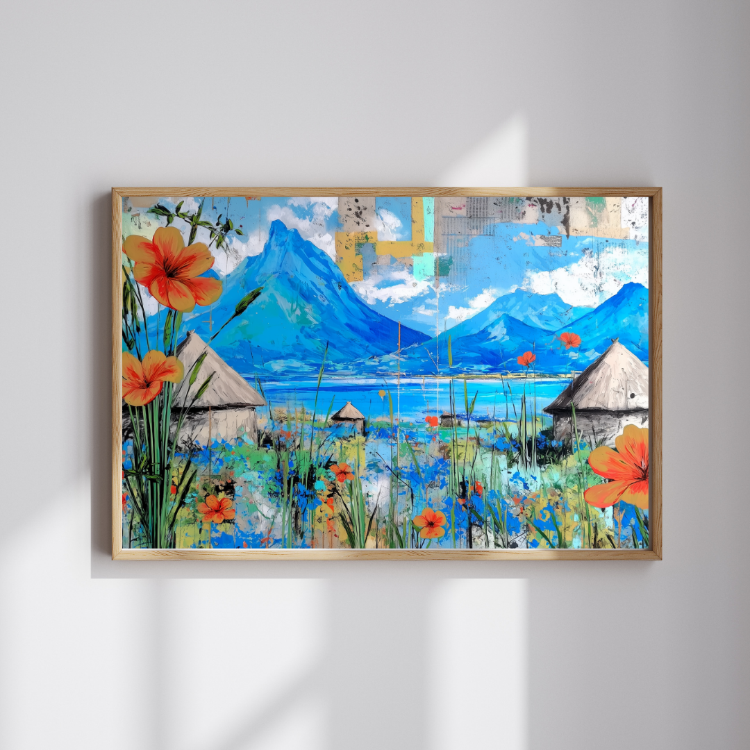 Poppies and Mountains